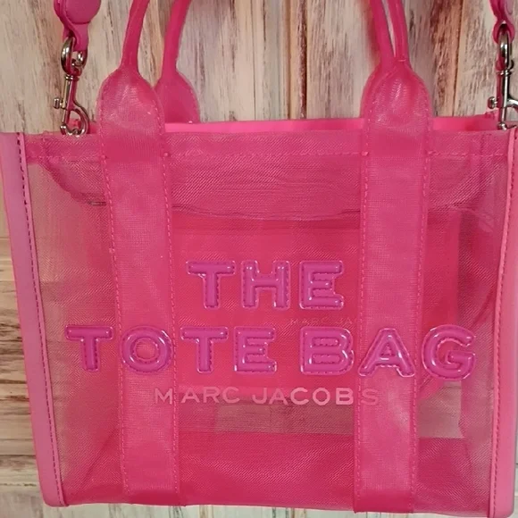 Marc Jacobs Vibrant Pink See-Through Tote - Picture 2 of 4